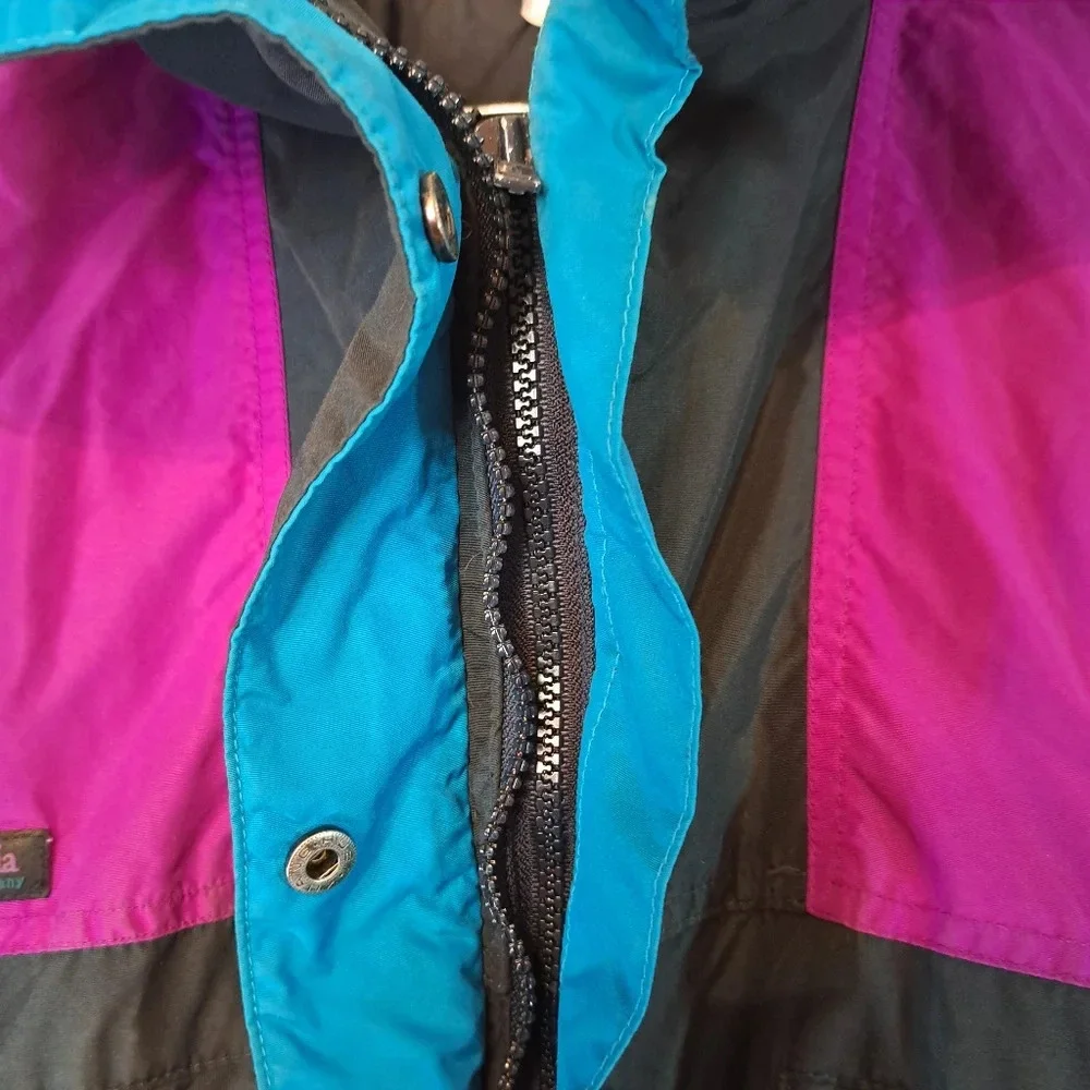 Vintage Columbia Jacket Women Vamoose Purple Teal.